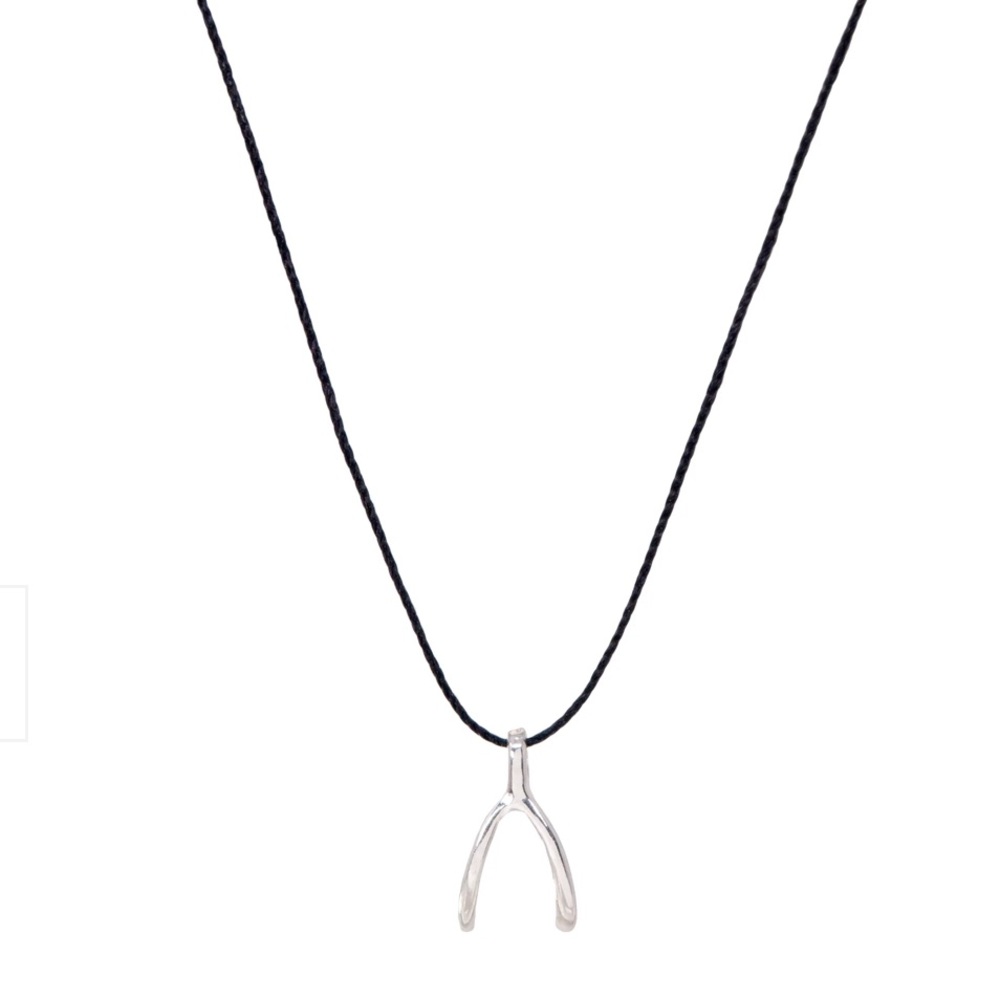 Dogeared Wish Necklace Sterling Silver 14K Gold Plated Closure